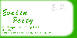 evelin peity business card